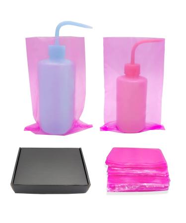 300psc Disposable Tattoo Bottle Bags,purple Translucent Tattoo Wash Bottle Bags,tattoo Cleaning Supplies,sleeves Barrier for Tattoo Bottles Tattoo Supplies Tattoo Accessories (8.7inx5.7in)