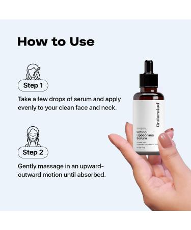 Underated Retinol Liposomes Face Serum for Beginners with Aquaporins & Hyaluronic Acid | Lightweight Hydrating Formula for Smooth Supple & Refreshed-Looking Skin | 30g - Buy Online on GoSupps.com