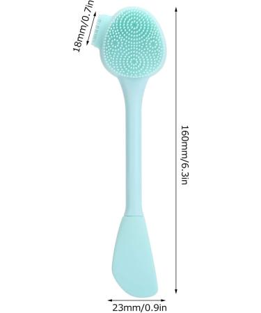 Face Brush Brosse Pourge Manuelle Foodade Silicone Pp Handheld Silicone Face Brush Diy Mixing Stick Makeupsing Brush(Green Double Head Shape (All green double-ended knife type) - Buy Online on GoSupps.com