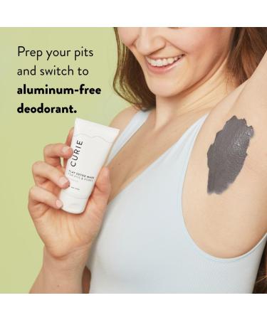 Curie Aluminum Free Deodorant - New Easy Glide Formula - Natural Deodorant Paraben Free Cruelty Free Non-Toxic White Tea 2oz Stick and Armpit Detox Mask White Tea + Pit Mask - Buy Online on GoSupps.com
