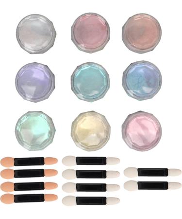 Mirror Effect Manicure Powder Double Ended 9 Colors Nail Art Glitter Powder Individual Boxed Applicator for Nail Salon - Buy Online on GoSupps.com