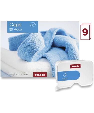 Miele 11698240 Aqua Caps Fabric Conditioner Capsules for Soft Freshly-Scented Laundry Compatible with All Miele Washing Machines Pack of 9 Aqua 9-pack - Buy Online on GoSupps.com