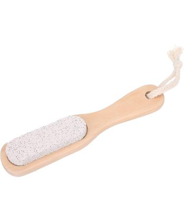 Pumice Stone Foot File for Dead Skin & Callus Removal | Pedicure Tool with Wooden Handle - Buy Online on GoSupps.com
