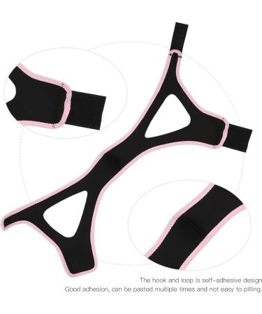 KUIDAMOS Jaw Support Belt - Snoring Prevention Strap (Black Pink Edge) - Buy Online on GoSupps.com