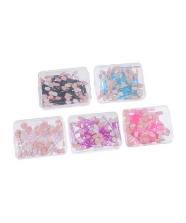 Housoutil 5 Boxes Double Ended Eyeshadow Brush Makeup Brush Eye Shadow Applicator Eye Shadow Sponge Face Cream