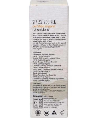 Mt Retour Certified Organic Stress Soother Roll On Blend - 10mL / 0.33 fl.oz - Made in Australia - Buy Online on GoSupps.com