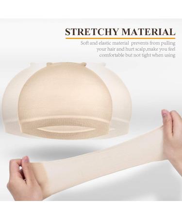 Wig Cap MORGLES - 8 Pcs Natural Nude Stretchy Nylon with Elastic Bands - Buy Online on GoSupps.com