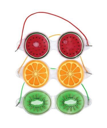 Beaupretty Cartoon Fruit Gel Eye Mask Ice Pads For Treating Tired Eyes And Puffiness