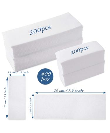 400-Piece Non-Woven Wax Strip Set for Body and Facial Hair Removal - 2 Sizes for Women and Men - Buy Online on GoSupps.com