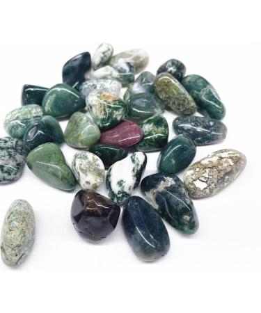 Wholesale Natural raw Moss Agate Crystals Tumbled Stone 15mm-22mm (Color : 200g) - Buy Online on GoSupps.com