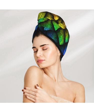 Dragon Scales Coral Velvet Hair Cap - Quick Dry Turban for Long Wet Hair | Anti Frizz Towel - One Size Fits All - Buy Online on GoSupps.com