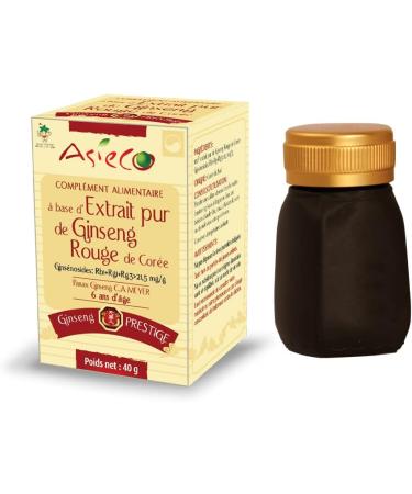6 Bottles of Prestige Korean Red Ginseng Extract 40g - 100% Root Concentrate 6 Years of Age - Quality Product - Ginsenosides Rg1+Rb1 21.5mg/g minimum - Buy Online on GoSupps.com