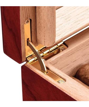 Handmade Cigar Humidor Cedar Cigar Desktop Box with Humidifier and Hygrometer Decorative Box - Buy Online on GoSupps.com