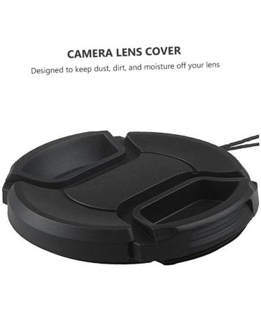 Milisten 4 Pcs Camera Lens Cover 62mm Lens Cap Lens Hood Cap Front Lens Replacement Cover Universal Lens Cap Centre Pinch Lens Cover Camera Lens Lid Hood Cover Splash Proof Plastic Black 6.2X6.2CM - Buy Online on GoSupps.com