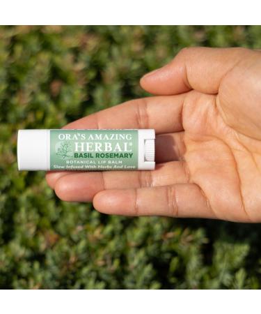 Natural Lip Balm Perioral Dermatitis Treatment Calendula Healing Lip Balm with Immune Supportive Basil & Rosemary Essential Oil Organic Coconut Oil 2 Pak Ora's Amazing Herbal Basil Rosemary - Buy Online on GoSupps.com