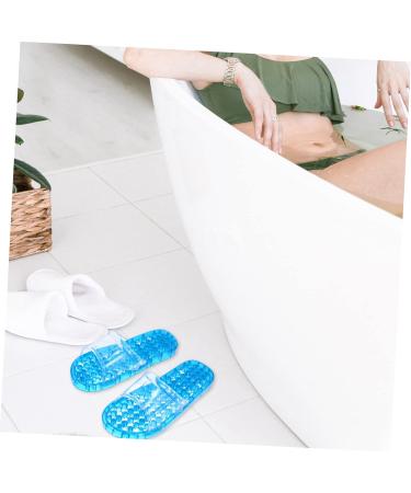 MAGICLULU 2 Pairs Slippers Quick Drying Shower Slippers Green Home Indoor Slippers Non Dorm Shoes Gym Foot Spa Soak Tub Shower Footware Massaging Travel Pvc Household Plastic Barrel 28x10.3cm 11x4pcs Bluex4pcs - Buy Online on GoSupps.com