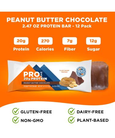 Probar Protein Bar - 12-Pack Chocolate Peanut Butter One Size - Buy Online on GoSupps.com