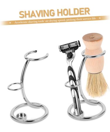 FRCOLOR 3 Pcs Shaving Razor Stand & Rack - Premium Shaving Holder for Men | Trimming Brush Included - Buy Online on GoSupps.com