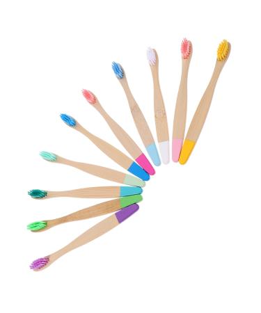 FRCOLOR 10pcs Travel Toothbrush Kid Toothbrush Portable Toothbrush Household Toothbrush Travel Tooth Brush Creative Toothbrushes Home Toothbrush Teeth Brush Child Soft Spray Paint