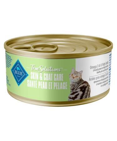 Blue Buffalo True Solutions Natural Adult Wet Cat Food Skin and Coat Care 156g cans (Pack of 24) Skin & Coat Care Wet Cat Food - Lg Size