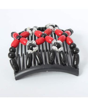 JUSTFOX - Trendy African Wooden Hair Clip & Comb | Butterfly Flower Design | Perfect for All Hair Types - Buy Online on GoSupps.com