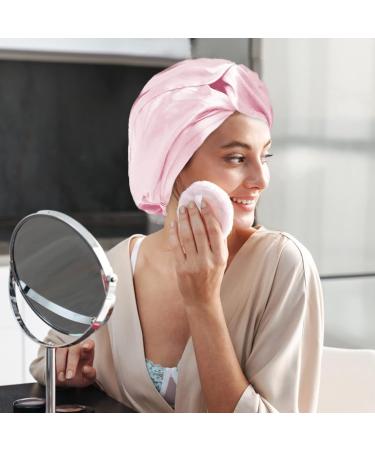 Mulberry Silk Double-Sided Hair Wrap Bonnet for Curly Hair | Pink Silk Sleep Cap - Buy Online on GoSupps.com