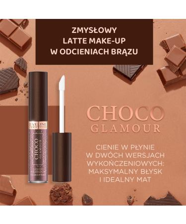 Eveline Cosmetics Choco Glamour Liquid Eyeshadow Stick | Shimmer Cream Eyeshadow Pencil | Waterproof Smoky Eye Makeup for Women & Girls - Buy Online on GoSupps.com