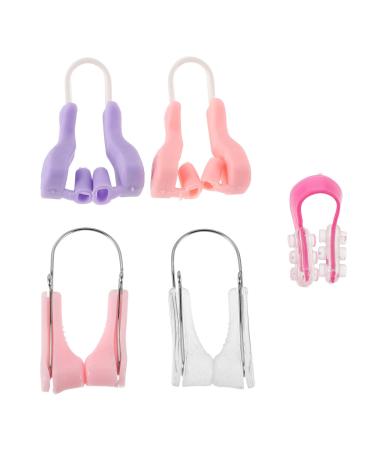 NUOBESTY Lot de 5 Pinces Nasales Invisibles en Silicone Petit Format pour Jour et Nuit Correcteur de Nez Affinant et Am liore la Respiration Unisexe Usage Quotidien Design Discret