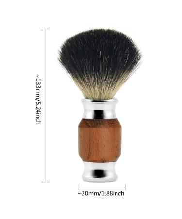 Doumneou 1Pcs Pure Hair Beard Brush | Men's Shaving Brush with Wooden Handle - Ideal for All Hair Types - Buy Online on GoSupps.com