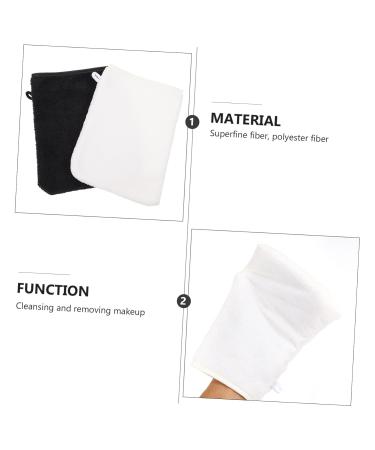 FRCOLOR 16 Pcs Fiber Makeup Remover Gloves - Exfoliating Microfiber Face Cleansing Towels for Gentle Skin Care - Ideal for Travel & Oil Removal - Buy Online on GoSupps.com