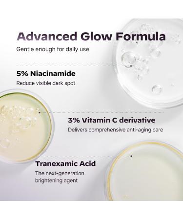 LG Pra.L GLASSLIKE Vita Glow Ampoule Serum Dark Spot Correcting Skin tone improvement and firming Hydration Boosting - 1.01 fl.oz - Buy Online on GoSupps.com