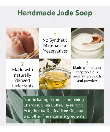 Natural Love Gemstone Soap Set - Handmade Jade Bars for Hands & Body | Korean Beauty Skin Care | International Shipping Available - Buy Online on GoSupps.com
