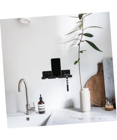 Alipis 2 Sets Cable Holder Hooks - Creative Wall Hooks for Shavers Brushes & More | 14.5x4.5cm - Black - Buy Online on GoSupps.com