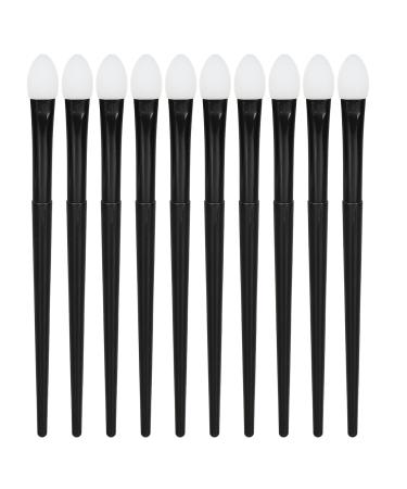 Silicone Makeup Brush Set - 10pcs Reusable Eye Shadow Brushes | Soft Long-Lasting Glitter Applicators for Liquid Eyeshadow & Lips - Buy Online on GoSupps.com