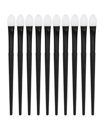 Silicone Eyeshadow Brush Set Soft Reusable Brushes for Liquid Eye Shadows Long Lasting Applicator with Curved Tip Portable Design