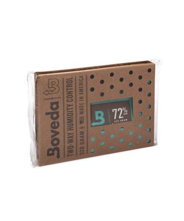 Boveda Humidity Packs  Humidity Control  Restores & Maintains Humidity  Patented Technology for Humidors  Convenient & Versatile - 72% RH 2-Way Humidity Control - Size 320-1 Count 72% RH (rolls/Tobacco)