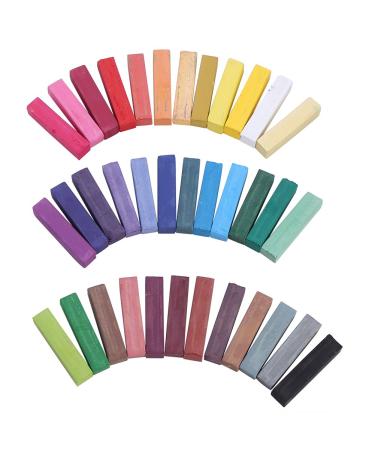 Hair Coloring Chalk Dye Tools - 36 Non-toxic Temporary Pastel Colors Kit for Instant Color Wash Out - Buy Online on GoSupps.com