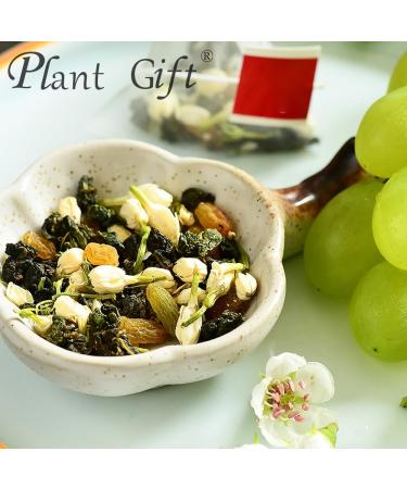 100% Pure Natural Herbal Tea Grape Jasmine Oolong Tea Bag 150g/5.29oz (3g*50bags) Ar me de raisin th frais th floral th aux fruits rafra chissant - Buy Online on GoSupps.com