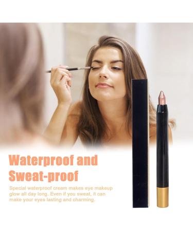 Eyeshadow Stick Shiny Two-Color Waterproof Long-Lasting Shimmer Shadow Stick Easy to Color Modifies The Eyes for Women Sillervan B - Buy Online on GoSupps.com