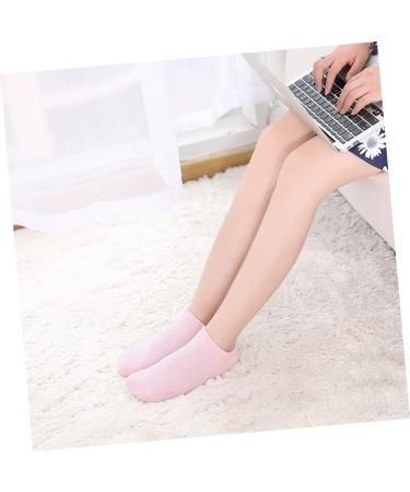 POPETPOP 1 Pair Invisible Socks Womens Socks Non Skid Socks Thick Socks Lotion Socks Silk Socks Slipper Socks Foot moisturising Socks Features Socks for Women Toe Socks Miss Heel Non-Slip 22.5*8cm - Buy Online on GoSupps.com