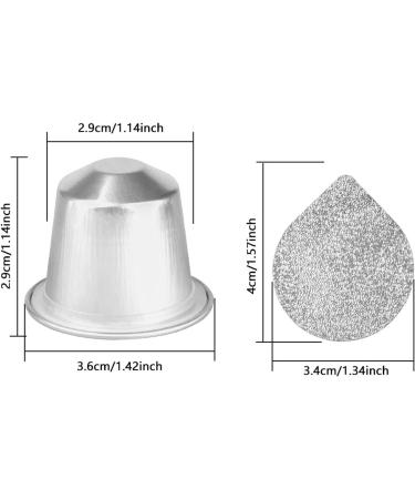  Qcwwy 50pcs Aluminum Foil Lids Seals for Reusable Coffee Pods Foil Lid Seal with 50pcs 15ml Coffee Capsules Coffee Pods Sealing Kit - Buy Online on GoSupps.com