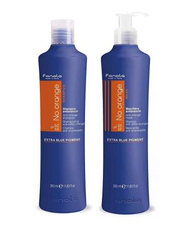 Fanola No Orange Shampoo + Anti-Orange Mask - 700 Ml Single