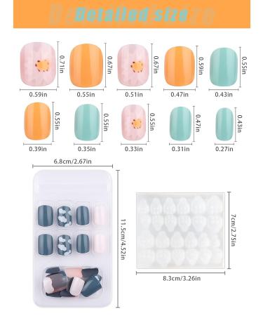 Kalolary 192 Pieces Stiletto Fake Nails Set with Glue Stickers - Stylish Full Cover Fingernails (Style C) for Perfect Nail Art - Buy Online on GoSupps.com