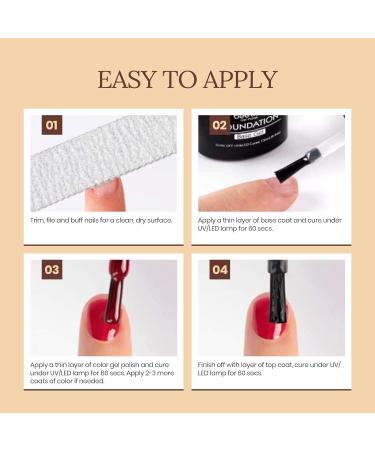 Beetles 6-Piece Nude Gel Polish Set | Soak Off, LED/UV Lamp | Manicure Kit for DIY at Home | White, Ivory, Nude, Pink, Peach, Brown | Natural Skin Tone Colors | Perfect Gift for Women - Buy Online on GoSupps.com