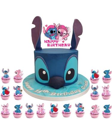 Pink Lilo &And Stitch Cake Toppers Girl Stitch Theme Birthday Party Cupcake Decorations(25pcs) - Buy Online on GoSupps.com