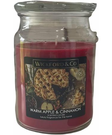 Wickford & Co Christmas Spirit Scented Candle - 95 Hours Burn Time (Warm Apple & Cinnamon) - Buy Online on GoSupps.com