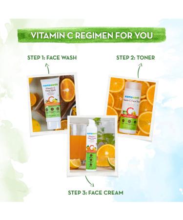 Mamaearth Vitamin C Face Wash - Gentle Exfoliator with Turmeric for Skin Illumination | Hydrating & Sulfate-Free | 1.69 Fl Oz (50ml - Buy Online on GoSupps.com