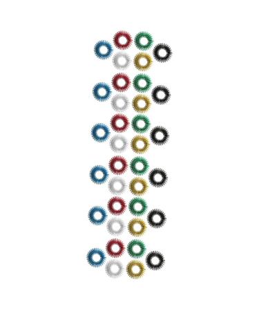 FRCOLOR 36 STK Massage rings for the fingers acupressure of noiseless finger massage roller stress reduction toy decompression toys toy handlobs finger massage device mini