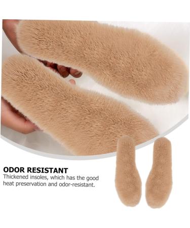 Faux Rabbit Fur Insoles for Winter - Cozy Thickened Shoe Mats & Cushions for Heels - Warm & Soft 26x9cm Inserts - Buy Online on GoSupps.com