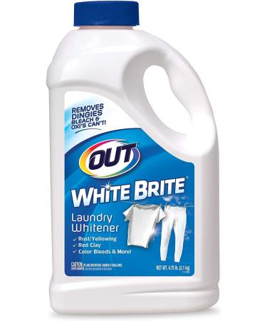 OUT White Brite Laundry Whitener | Removes Red Clay | Ideal for White Baseball Pants, Sheets, Towels | Safer Alternative to Bleach | Cleaner, Brighter, Fresher Laundry | 4 lb 12 oz - Buy Online on GoSupps.com